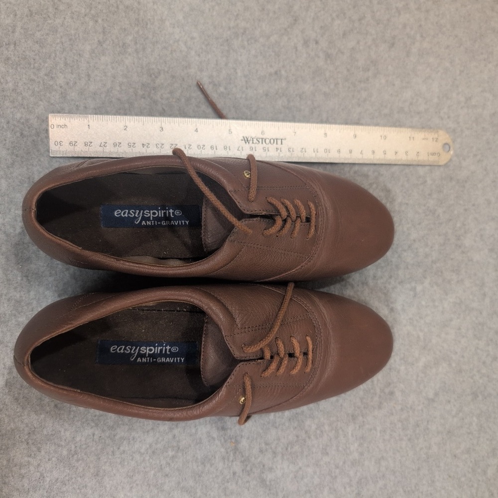 Easy Spirit Anti Gravity Brown Leather Lace Up Oxford Shoes Women Size 5 - Picture 8 of 8